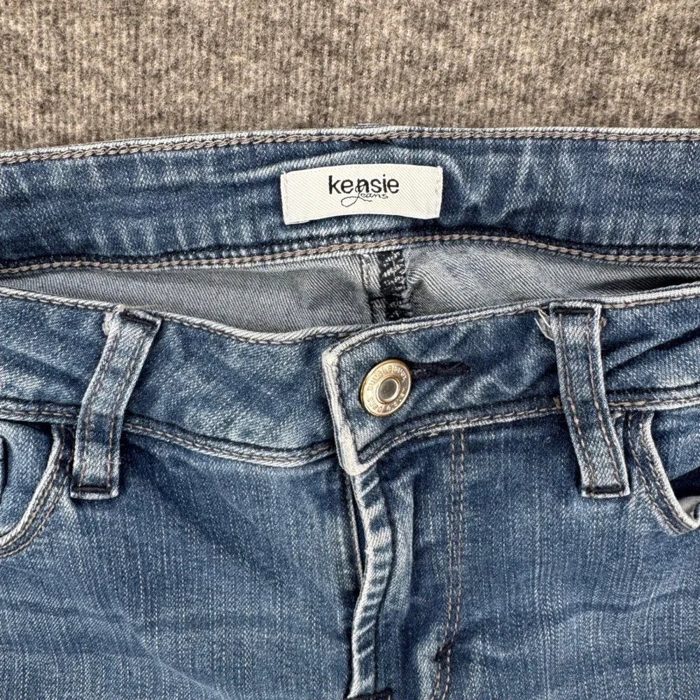Kensie Jeans Womens Skinny Denim Medium Wash Blue Mid Rise Pants Size 0 Ankle